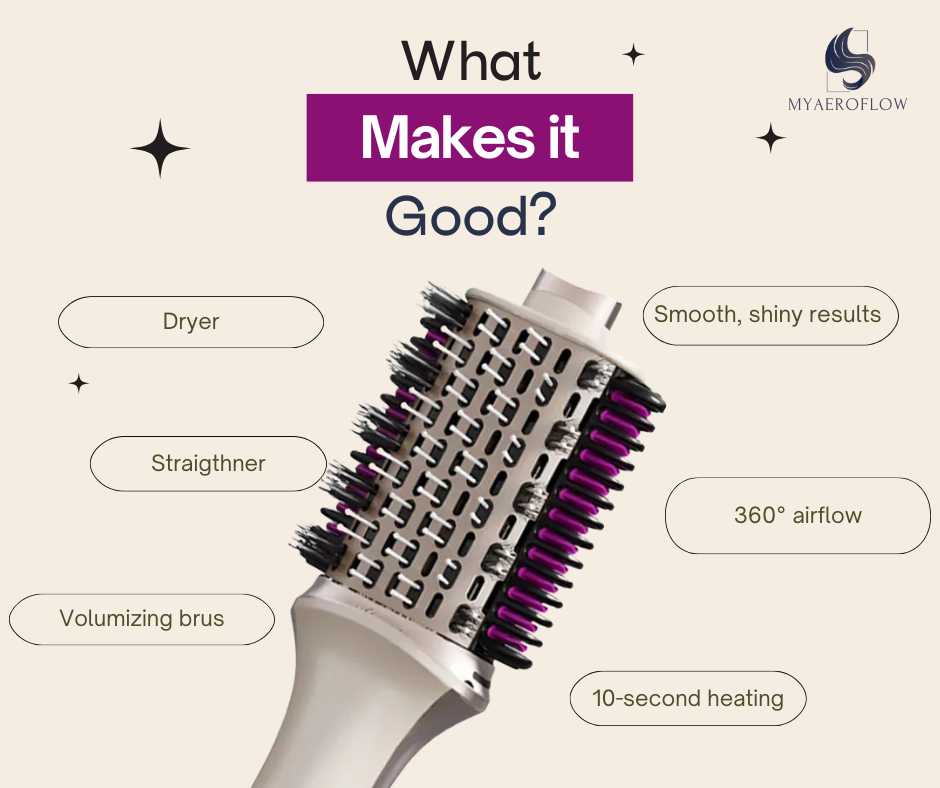 3-in-1 Hair Dryer Brush Styling Brush